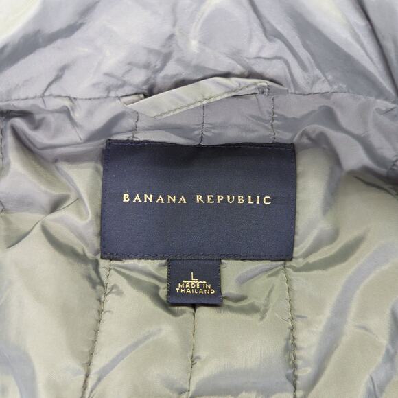 Banana Republic Sport Coat Removable Puffer‎ Blazer 3-in-1 Wool Gray Men's Large - Picture 9 of 12